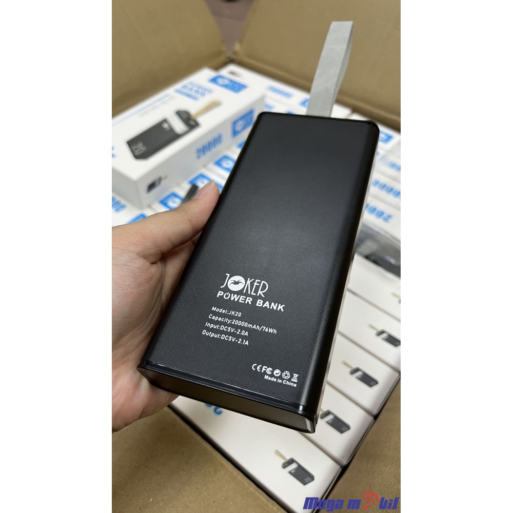 Baterija eksterna 20000mAh JOKER JK20 black
